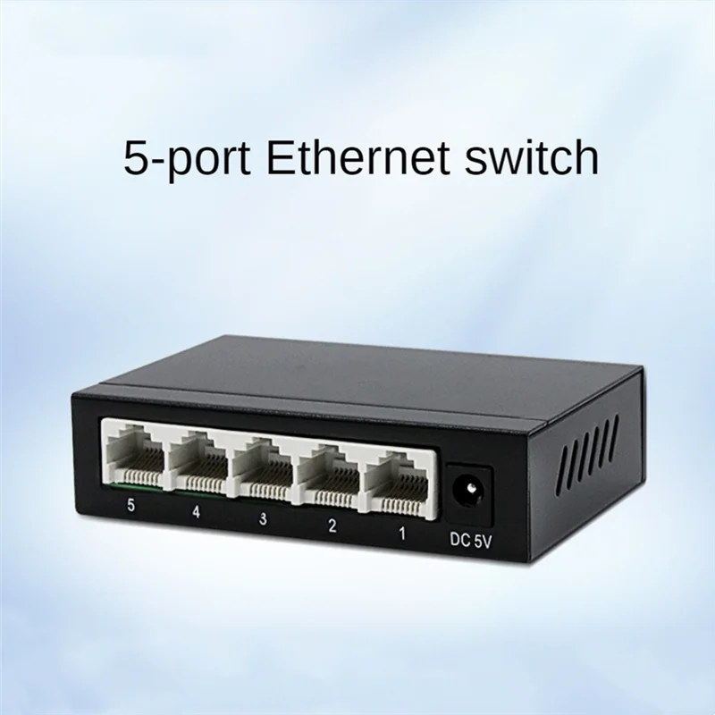 

5 Ports Gigabit Network Switch, 1000Mbps Tiny Ethernet Splitter Network Switch For Desktop And Wall Mount ,Plug And Play