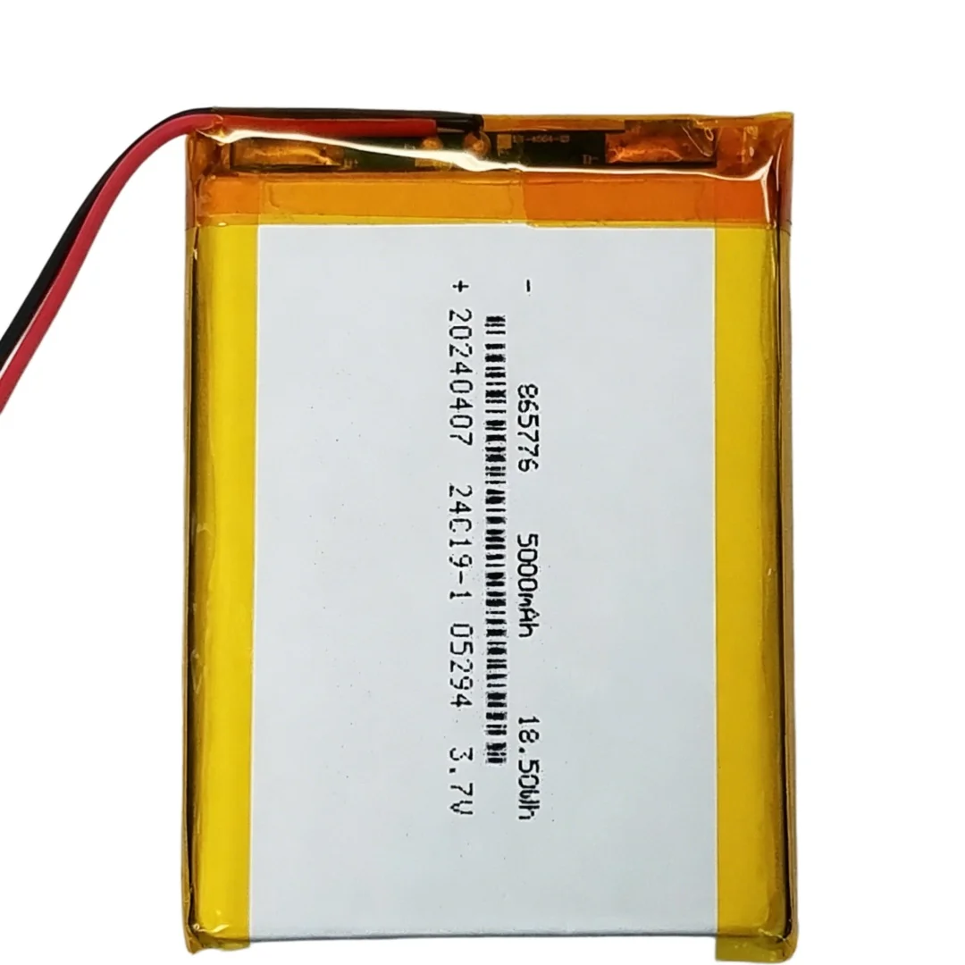 

865776L Universal 805575 805580 806075 186080 Lithium Battery for Power Bank & Bluetooth Speaker