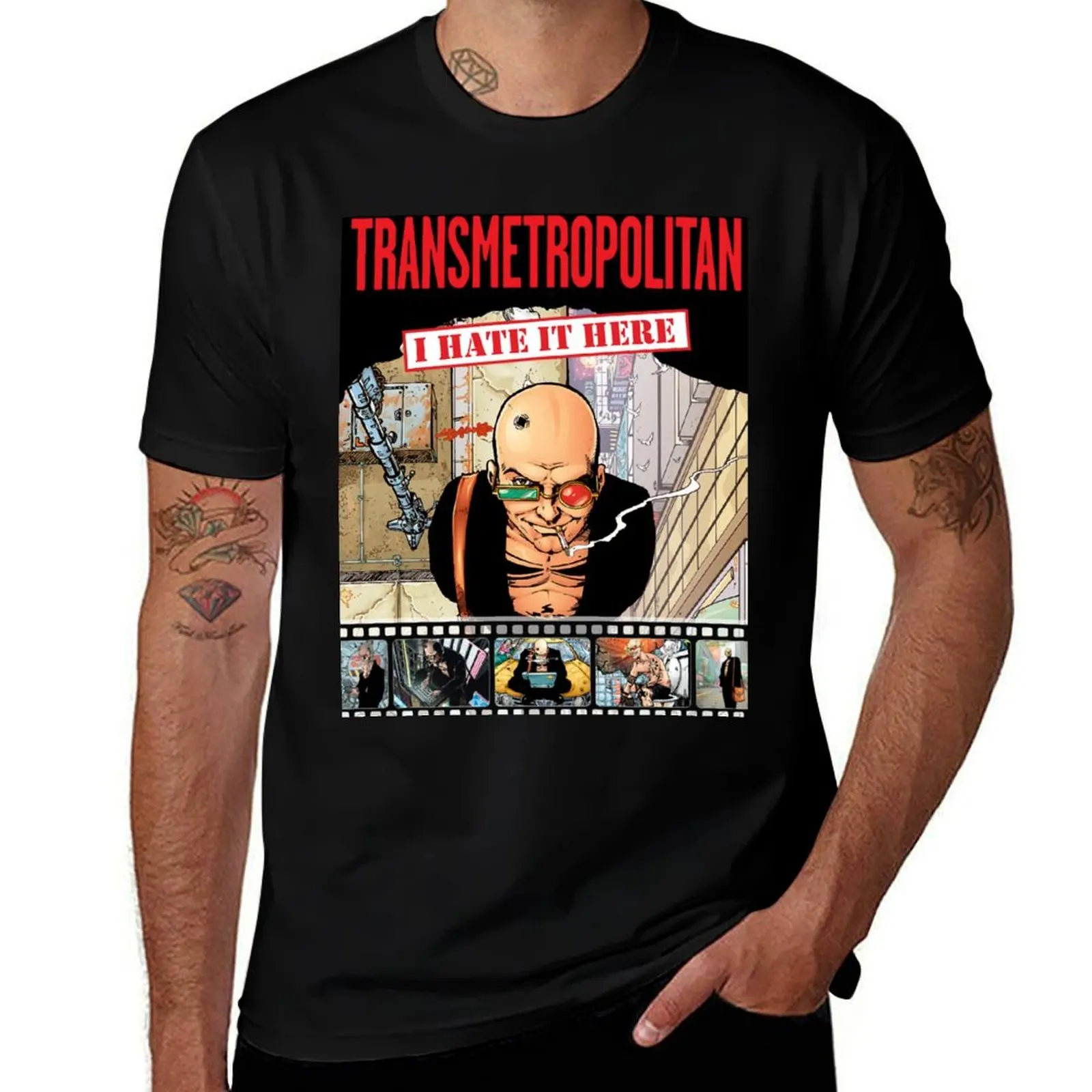 

Transmetropolitan T-Shirt oversized t shirt vintage anime shirt mens t shirts top quality