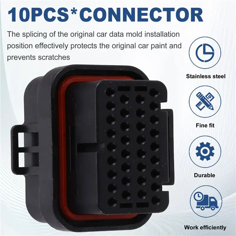 A02Q-10Pcs TE Connective 34 Pin Female Tyco AMP Auto Oil Gas Connector Computer Connectors 4-1437290-0