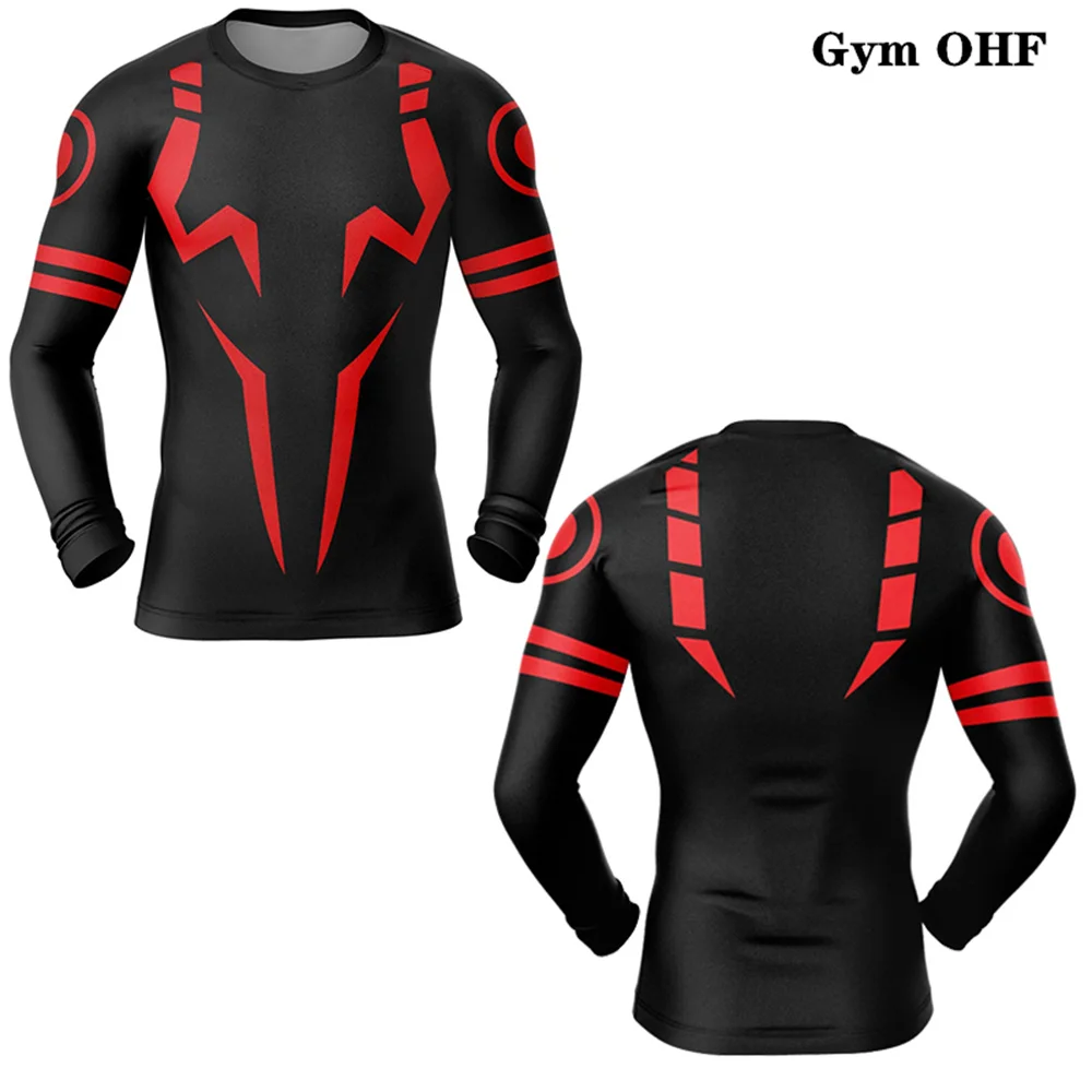 Anime 3D Print New Compression T Shirt Men MMA Rashguard Tops Shirt Men\'s Running Muay Thai Sports Gym Bjj Boxing Jerseys