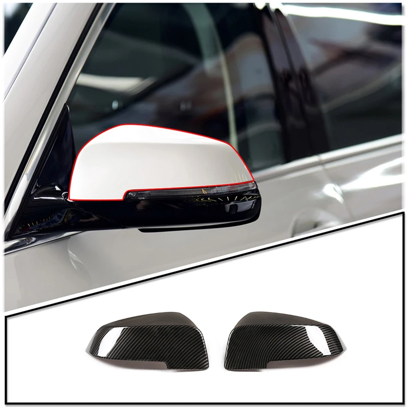 

For BMW 5 7 Series 5GT F10 F11 2014-2017 ABS Carbon Fiber Side Door Rearview Mirror Cover Trims Auto Exterior Accessories 2 Pcs