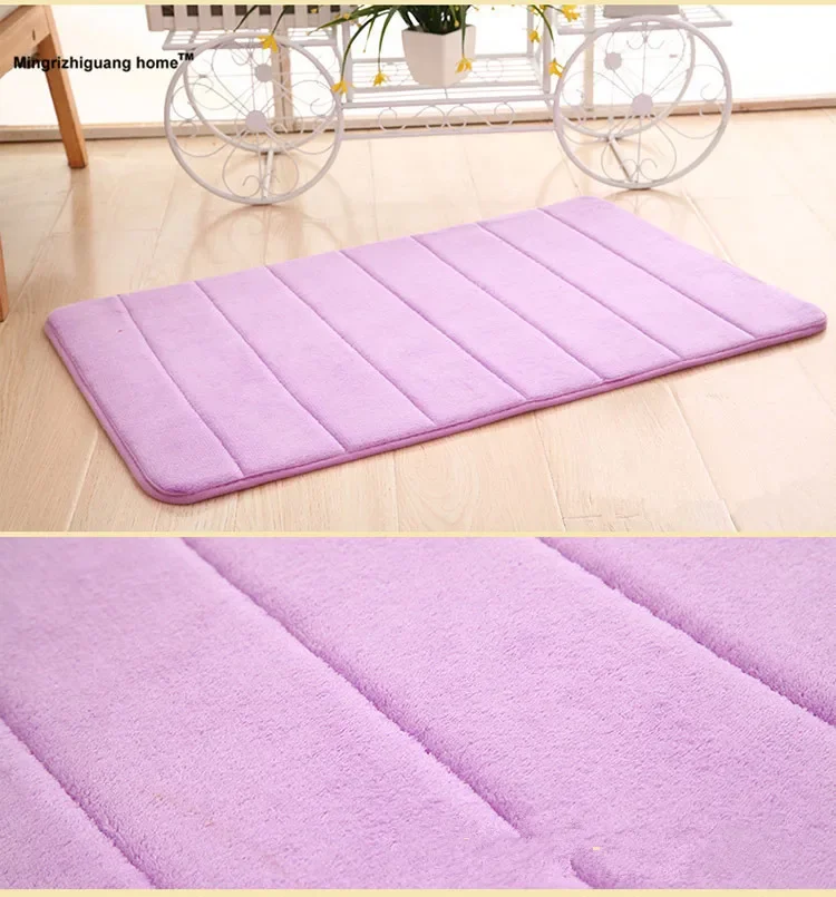 

Water Absorption Rug Bathroom Mat Shaggy Memory Foam Bath Mat Set kitchen Door Floor Mat Carpet For Toilet Non Slip OU 101