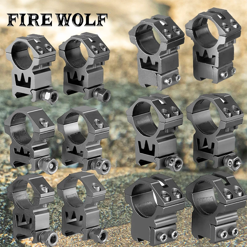 Hunting Riflescope Mount  Scope Rings 25.4MM/30MM Diameter Dual Rings  Picatinny Rail High Quality Mount