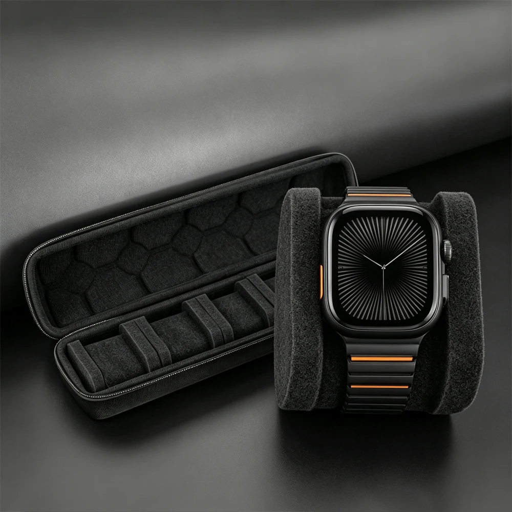 5 Card Slot Sponge Shock-Absorbing Watch Storage Box Eva Pressure-Resistant Extra Large Capacity Hard Shell Watch Storage Bag