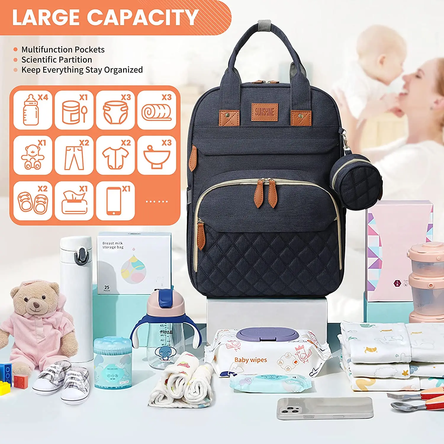 24 leather backpack SS24 Designer Backpack with Canister Pockets  Ace Cantrell Enterprises