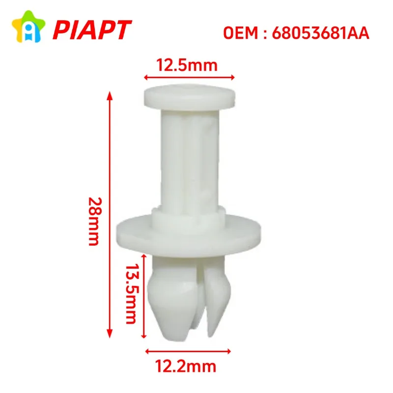 20PCS OEM 68053681AA Lower Bumper Deflector Push-Type Retainer Clip  For Dodge Ram 1500