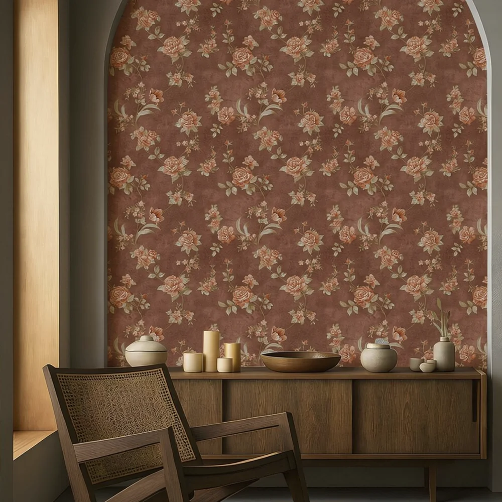 Decorative Self Stick Floral W - огляд і ціна Interior Design With Wallpaper