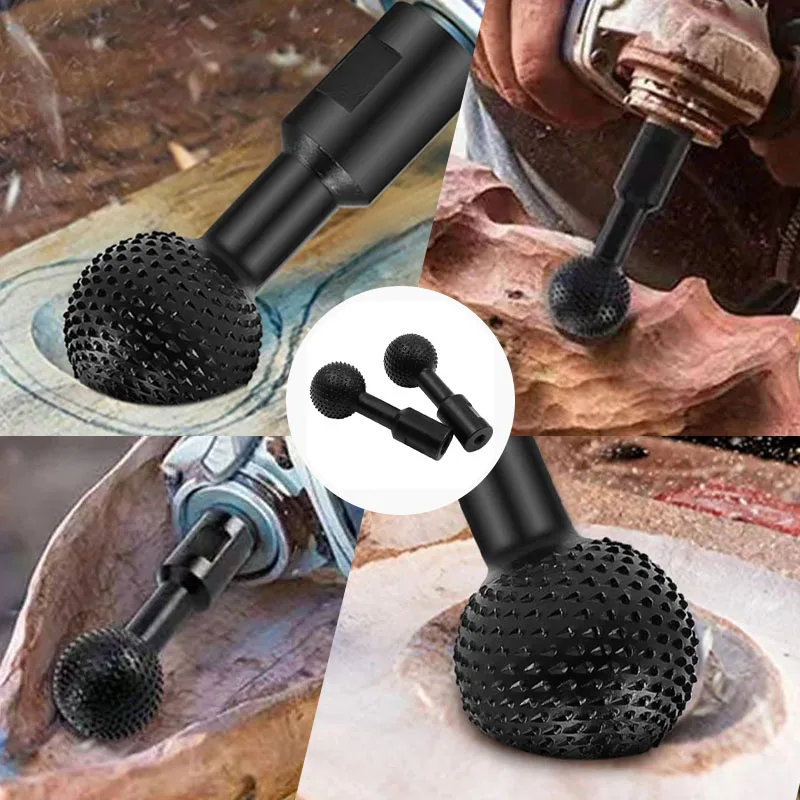 40MM angle grinder spherical spindle rotating wood carving polishing engraving drill ball chisel grinding woodworking tool