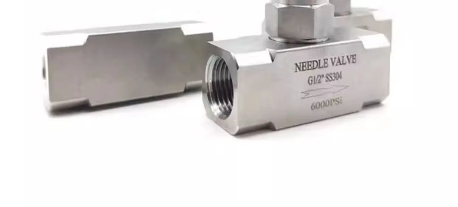 6000 psi 1/4 Zoll 3/8 Zoll 1/2 Zoll BSP NPT M20 Innengewinde Schott 304 316L Edelstahl Nadelventil Durchflusskontrolle – Detail 3