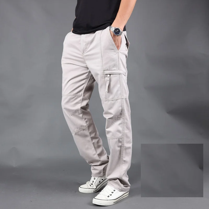 

New Faion Brand Men's Loose Cargo Pants Tactical Long Cotton Trousers Youth Sle ular Men's Faion