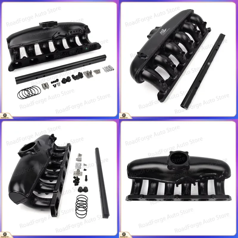 KTKROD N54 T-6061 Billet Aluminum Port Intake Manifold with Fuel Rail Kit Set