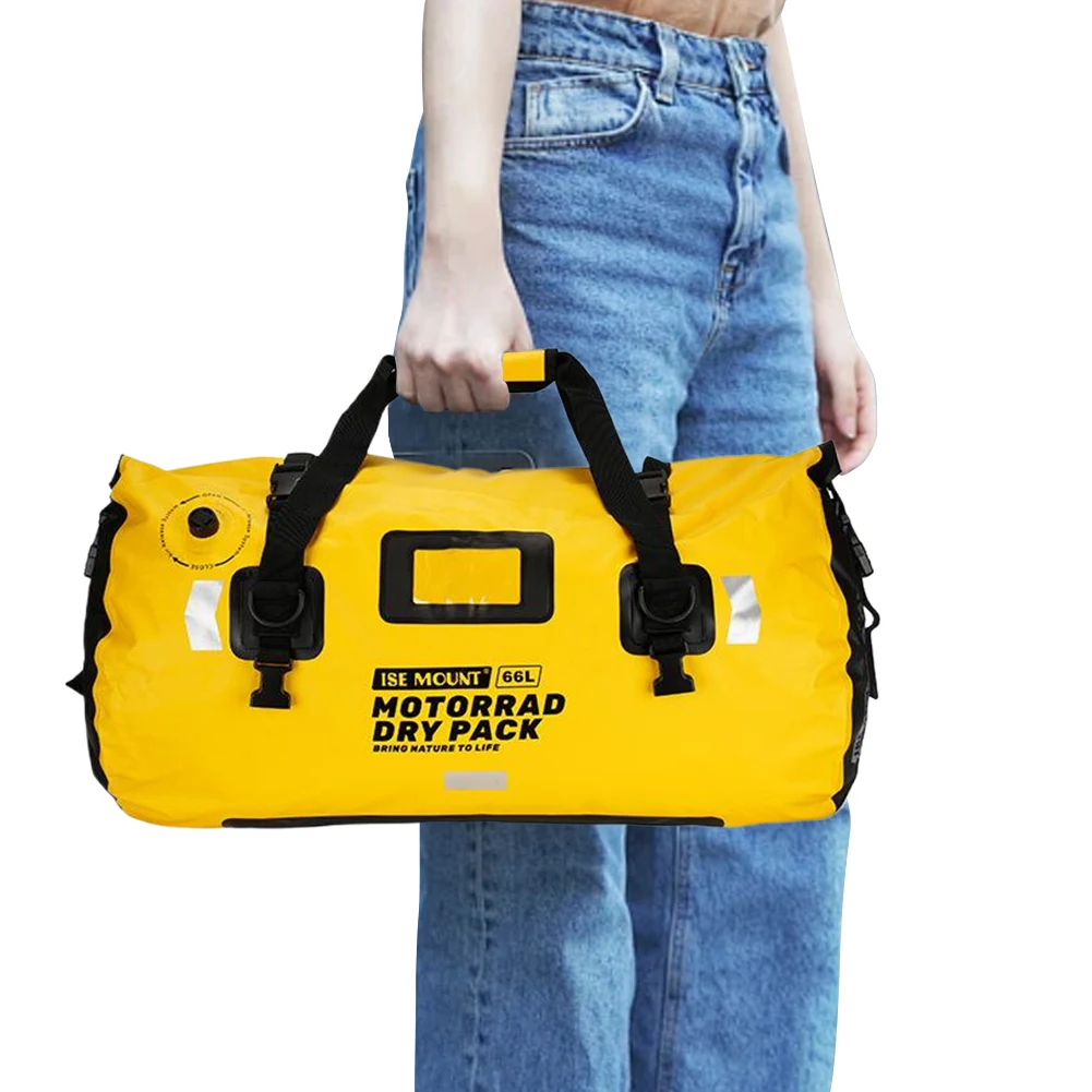 

Водонепроницаемая сумка-баул для мотоцикла 48/66 л, большая вместительная сумка на сиденье для мотоцикла, рюкзак для мотоэкипировки для активного отдыха
