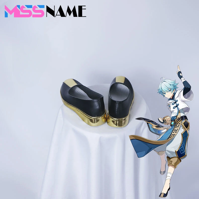 GenshinImpact Chongyun Cosplay Boots Comic Anime Halloween Party Game Cosplay Shoes Prop