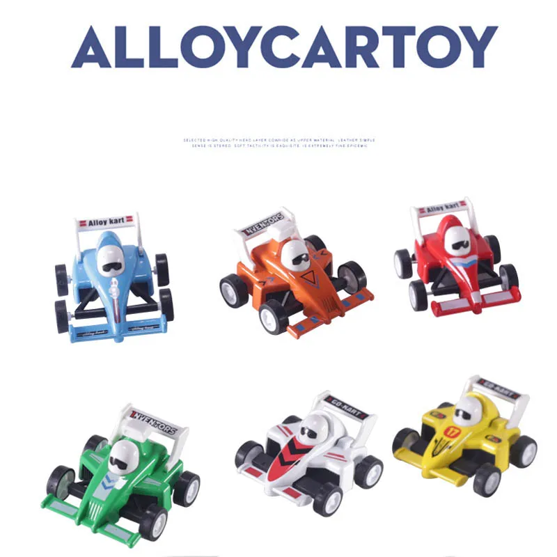 1:64 Alloy Racing Car Toy Model F1 Formula Mini Racing Car Toy Pull-back Car Children Puzzle Retro Racing Car Sliding Toy Gifts