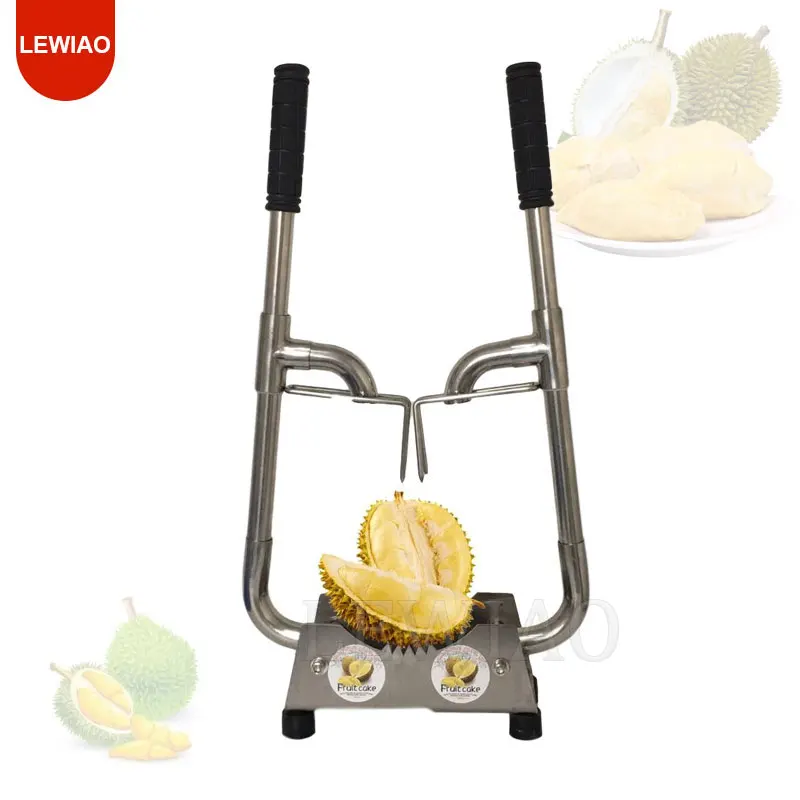Máquina manual aberta de durian, ferramenta comercial de faca para descascar durian