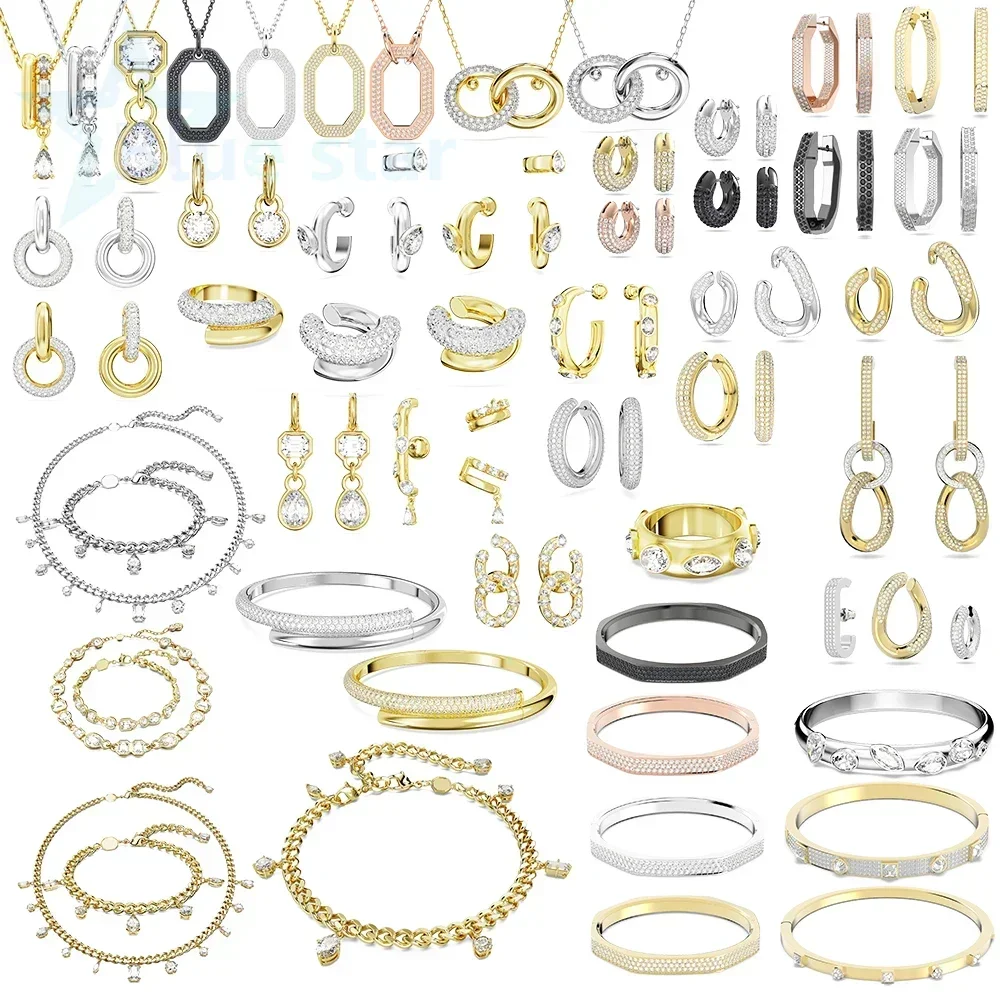 2022 nowe szlachetne zestawy biżuterii urok klasyczna wykwintna kolekcja geometria kolczyki Dextera naszyjnik bransoletka biżuteria dla kobiet