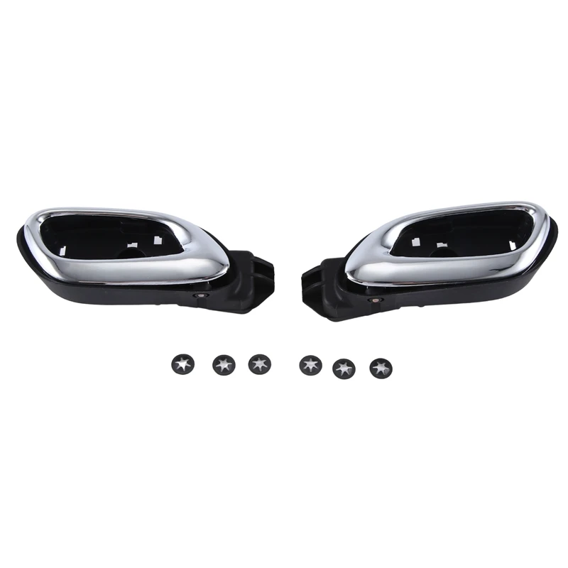 Car Left & Right Side Chrome Door Inside Open Handle Accessories Fit For Chevy Camaro 2010-2015 20955311 20955302