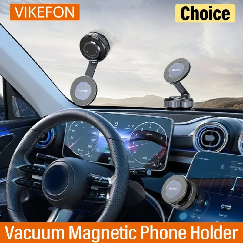 

Foldable Car Magnetic Phone Holder 360° Rotation Desk Car Vacuum Suction Windshield Dashboard Mobile Holder for iPhone Samsung