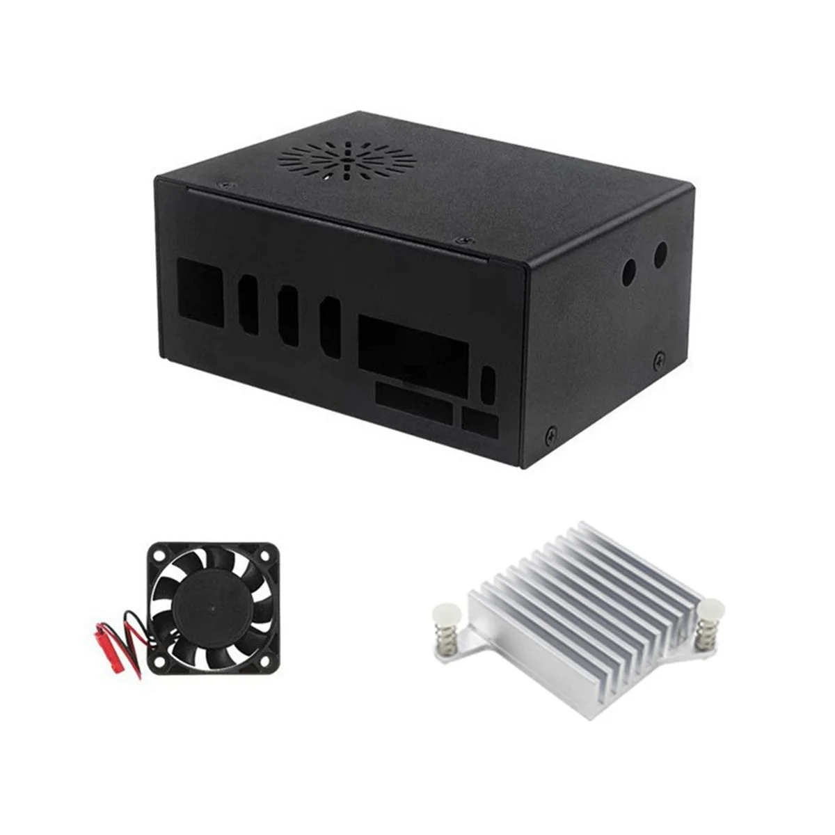 

For 5 Plus Case, Metal Enclosure with Cooling Fan and Heatsink for 5 Plus 4GB/8GB/16GB