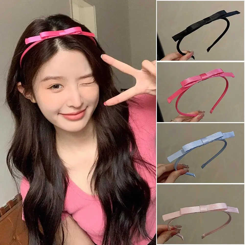 

Ribbon Bow Headband Muti-color Girls Delicate Simple Korean Style Hairbands Hair Accessories Women's Hair Ornaments