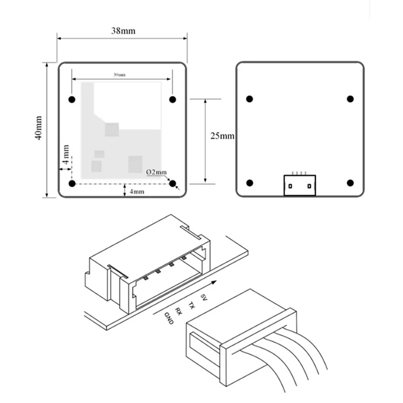 ABGN New LD6002H 60G Infant Breathing And Heartbeat Detection Radar Module Non-Contact Intelligent Monitoring