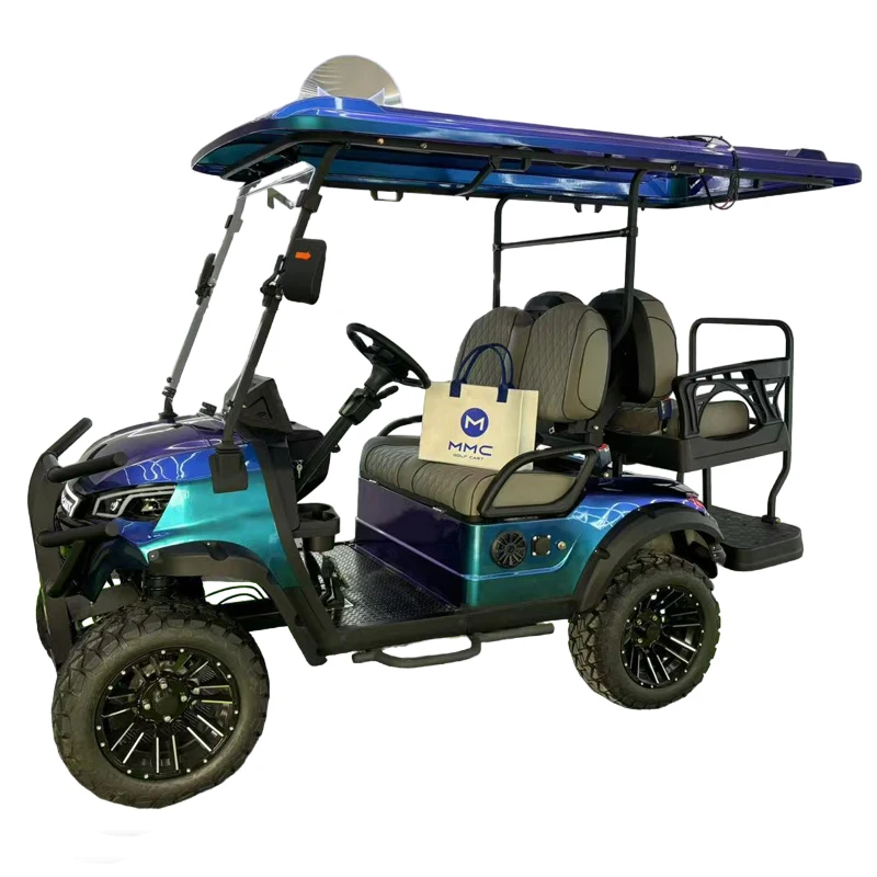 2025 MMC New Energy2 6 4 8 Seater Customized 48/60/72V Lithium Ion Battery Lifted Off Road Sightseeing  Electric Golf Cart