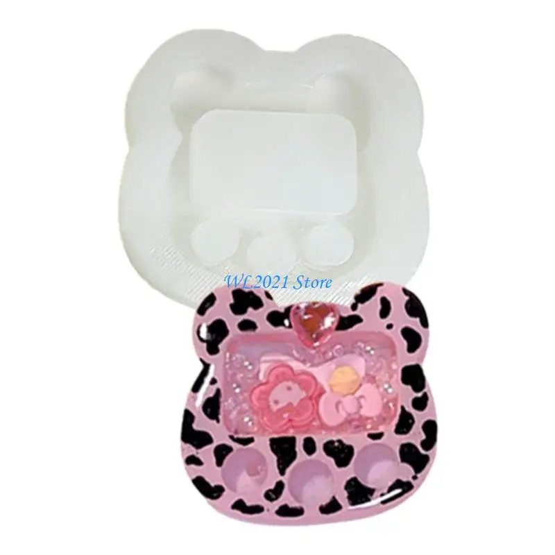 

G5GC Mould Bear/Love Heart Shaped Epoxy Resin Molds for DIY Crafts Casting