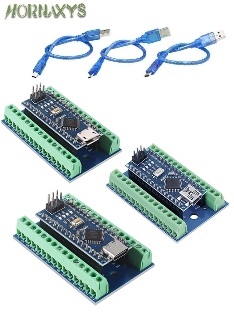 NANO V3.0 3.0 Kontroler Terminal Adapter Płytka Rozszerzeń NANO IO Shield Prosta Płytka Rozszerzająca Dla Arduino AVR ATMEGA328P Kabel — zdjęcie produktu 7