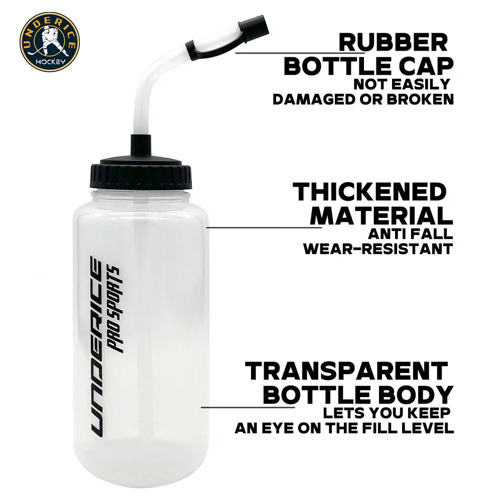 Sports Water Bottle 1000ML Boxing Water Bottle LDPE Ice Hockey Water Bottle BPA Free Hockey Accessories Sports Equipment image 4