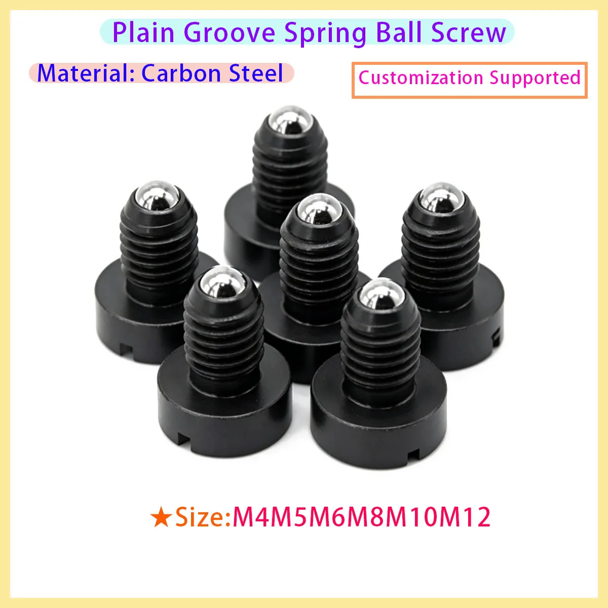 

HASCO Z36 Spring Ball Plunger, GN815 Slotted Head Ball Set Screw, Spring Locking Ball Locating Pin, Threaded Ball Detent Screw