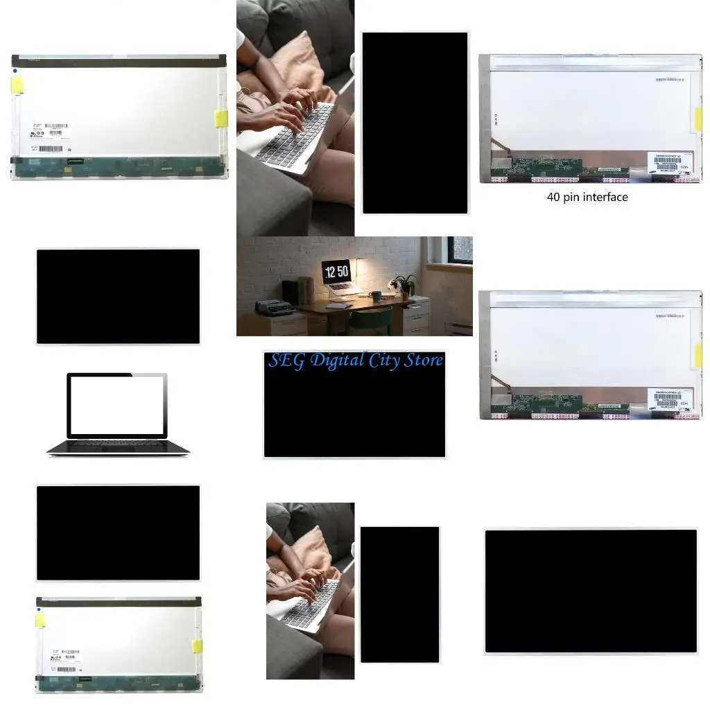 

U75B 17.3'' Laptop Display 1600x900 LCD Screen LTN173KT01 Fit B173RW01 V.5 V.2 V.4 V.0 V.1 LP173WD1 Notebook-Matrix EDP 40Pin