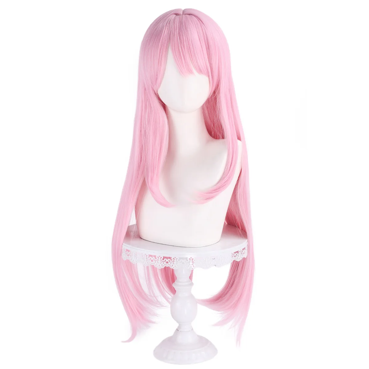 Synthetic Long Cosplay Wig with Realistic Scalp Top, Inspired By Chihaya Ai-ne, Anime Costume Party, Heat Resistant Fiber