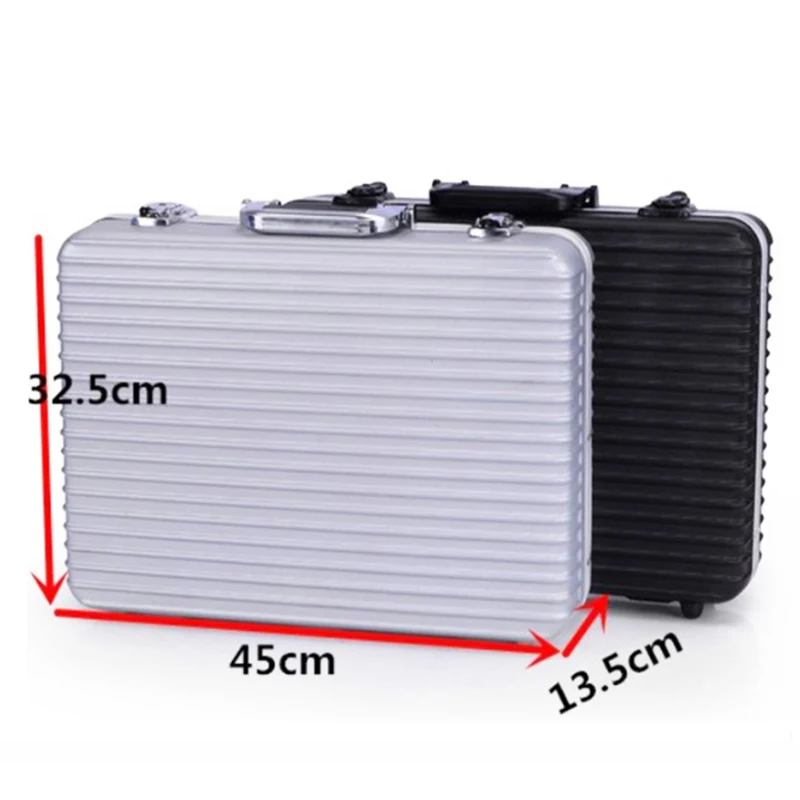 High Quality Storage and Sorting Aluminum Case Suitcase Toolbox File Box Impact Resistant Safety Camera Suitcase With Cut Foam