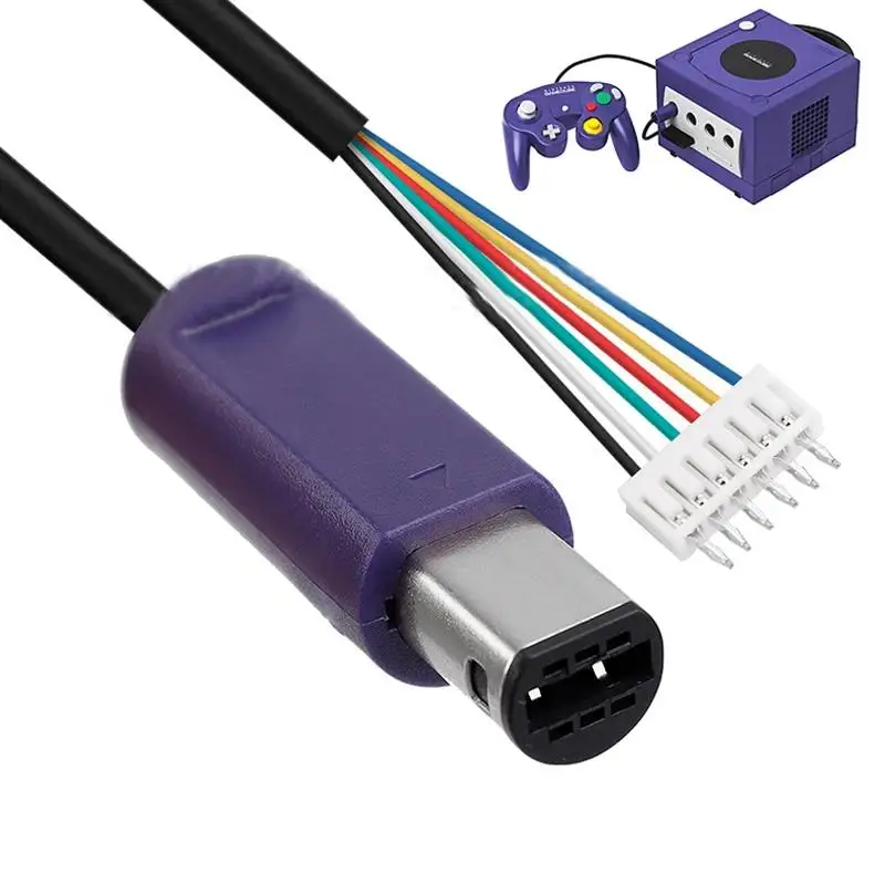 1 2Pcs GameCube Extension Cable NGC Controller Replacement Wire Flexible Durable for Family and Friends Gaming