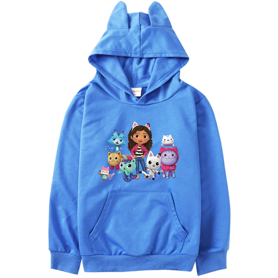 Gabby Style Hoodie kids cartoon jumper Toddler Girls Gaby Chat Clothes Baby Boys Long Sleeve Sweatshirts Children\'s Clothing