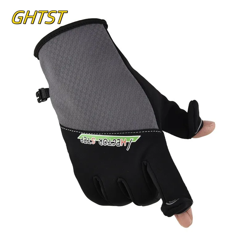 Winter Fishing Gloves 2 Finger Flip Full Finger Protection Anti-slip Outdoor Hiking Camping 낚시  Angling Gloves Men Women