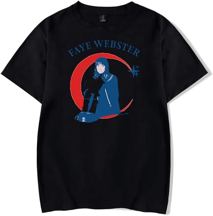 Faye Webster Merch I Know I'm Funny Haha Tshirt Short Sleeve Crewneck Tshirt Men/Women Hip hop Tops