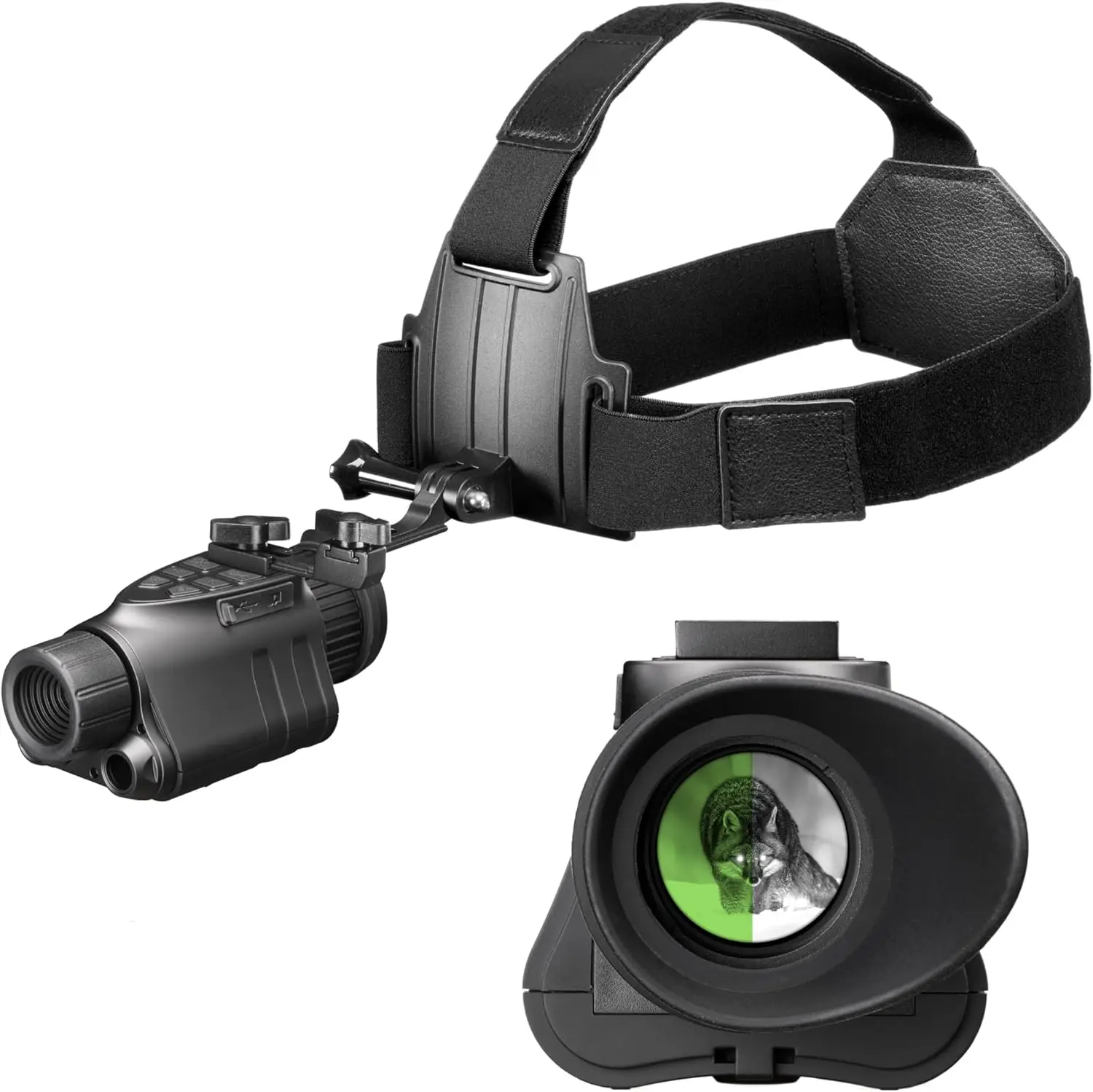 

Night Vision Goggles | HD Recording, 32GB | 1x Magnification, Head Mounted, 54° Wide FOV