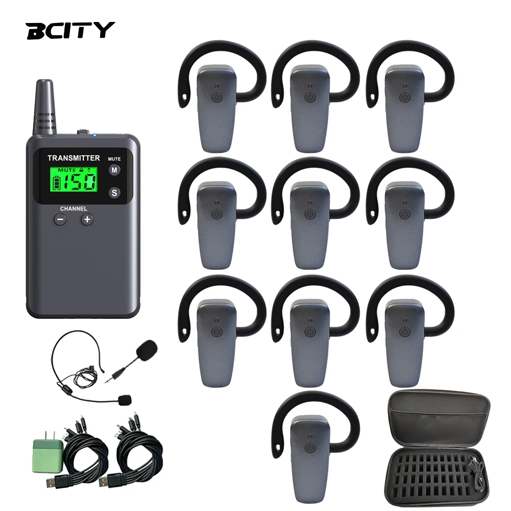 521R Wireless Tour Guide System Anti-interference for Tourism Museum Teaching Training Customize Frequency Audio Guide System