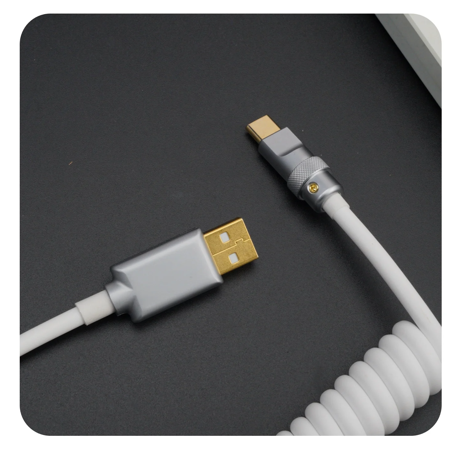 Spot GeekCable customized mechanical keyboard cable usb spiral data cable entry rear series summary