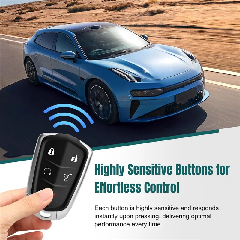 

Car Key Fob Replacement HYQ2EB 13510245 433Mhz For Cadillac XT5 2017-2019 XT4 2019 Keyless Entry Remote Control