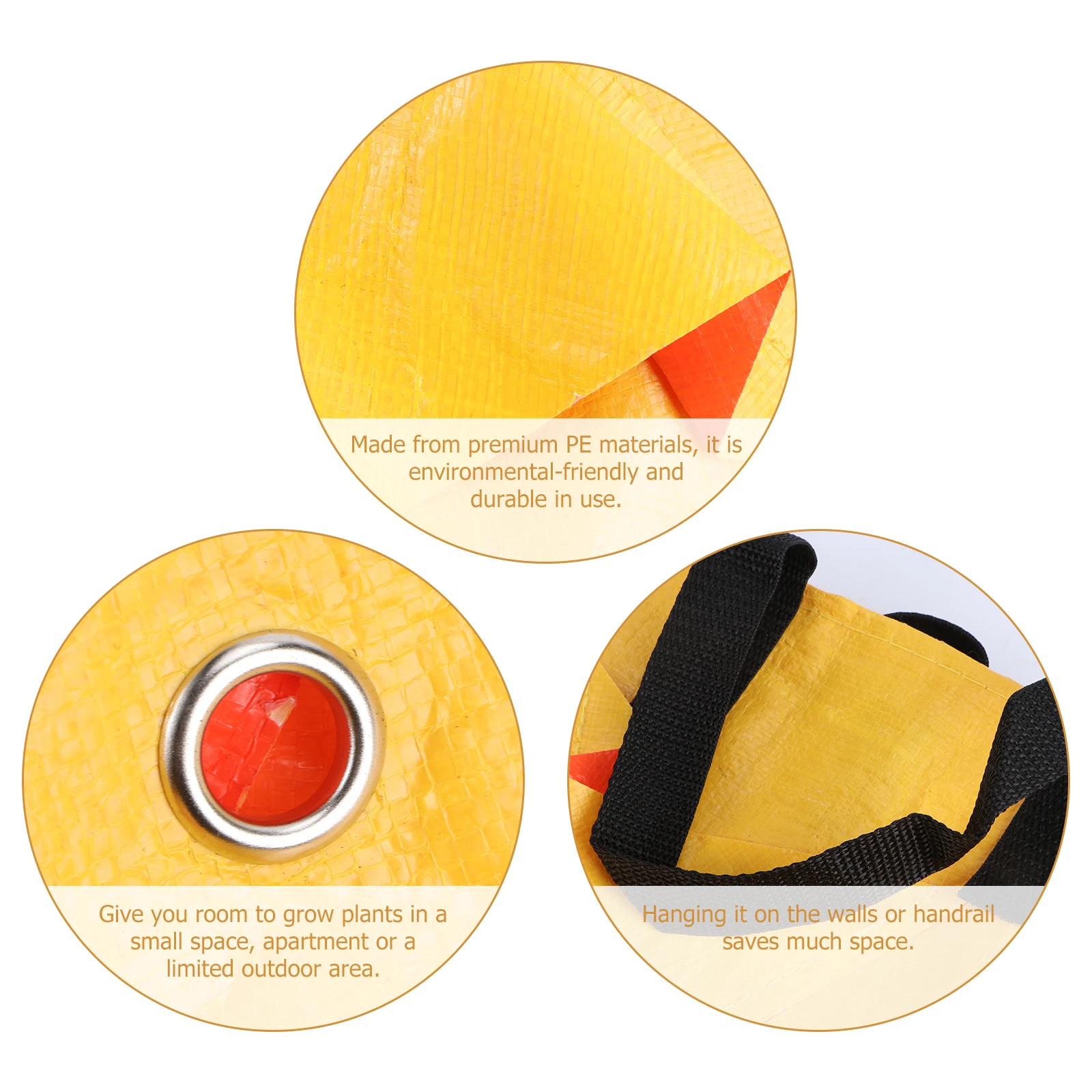 

1Pcs Strawberry Planting Bag Hanging Wall Large Multi-Pockets Nursery Bag Pe Durable Hanging Planter for Indoor Outdoor Garden