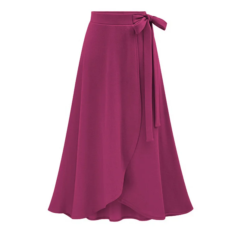 

Юбка средней длины из хлопка Milan, завышенная талия, нестандартный разрез, европейский и американский ремешок средней длины.