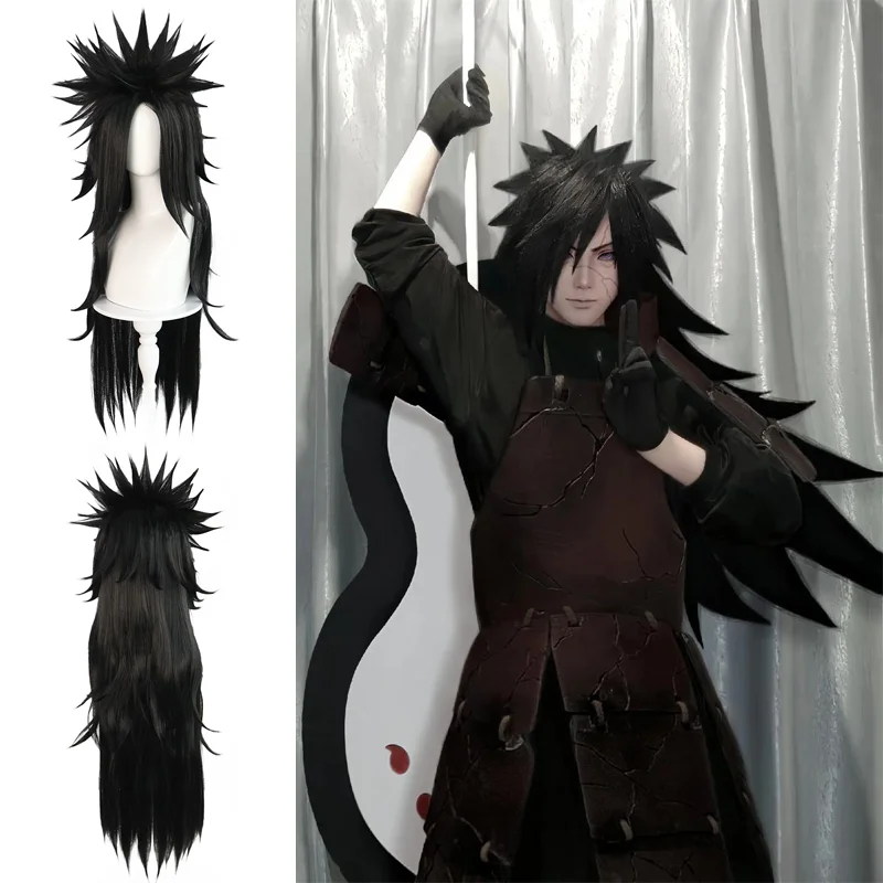 

Anime Jiraiya Uchiha Madara Nara Shikamaru Cosplay Synthetic Hair Unisex Halloween Theme Party Role Play Heat-Resistant Wig