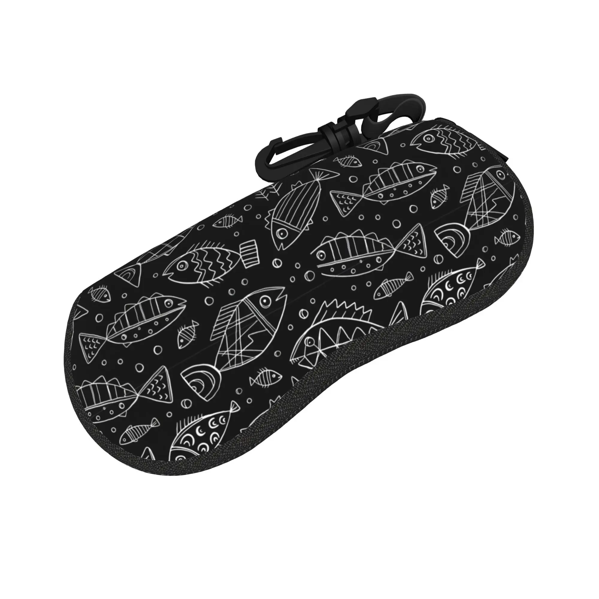Traditional Goldfish koi fish  Glasses Case Gift For Fans  Zipper  Eyeglasses Box Cute Eyeglasses Box
