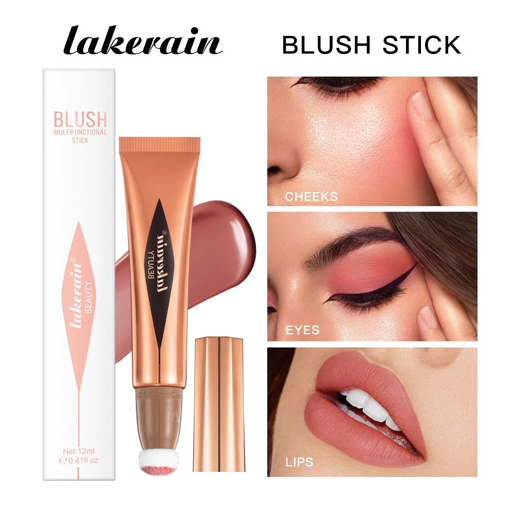 

Face Liquid Blusher Natural Cream Cheek Eye Tint Peach Blush Makeup Multi-use Stick Contour Blush Brighten Cheek Cosmetic