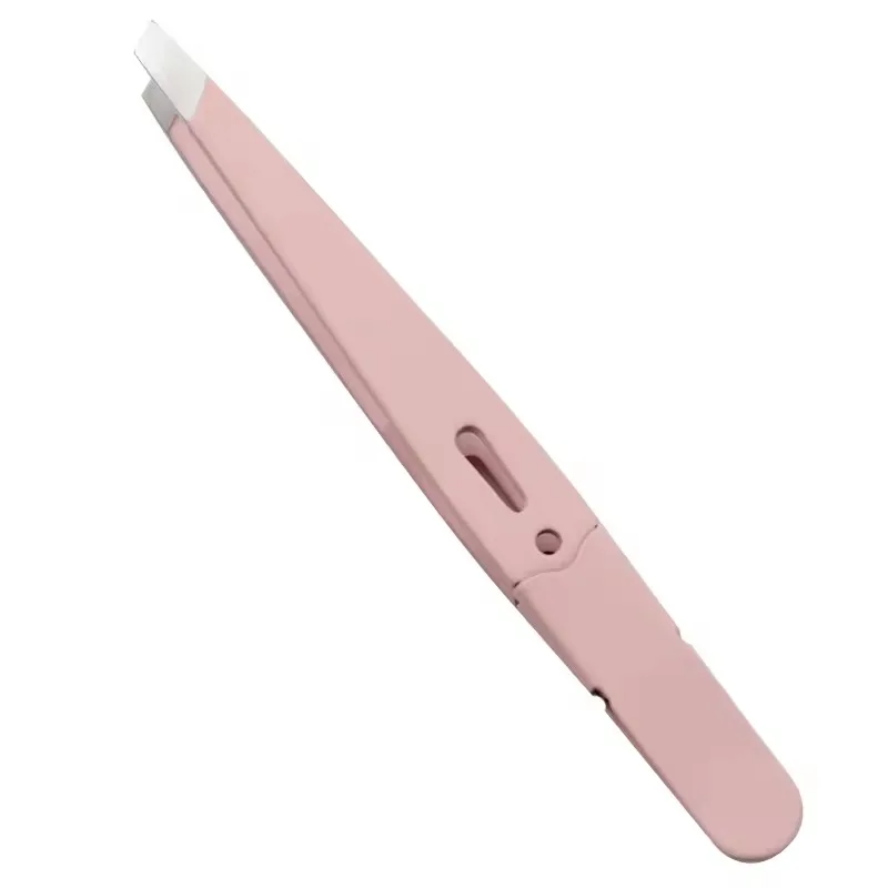 1 stücke Augenbraue Pinzette Bunte Haar Schönheit Feine Haare Puller Edelstahl Schräg Augenbraue Clips Entfernung Make-Up-Tools