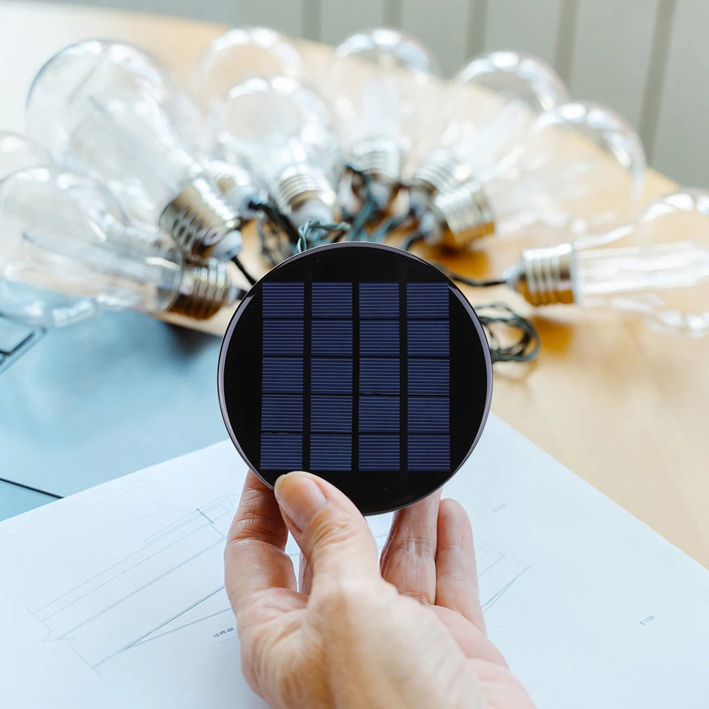 1.1 واط 5 فولت مجموعة اللوحة الشمسية صغيرة مستديرة لوحة شحن بالطاقة الشمسية شاحن بطارية الهاتف قوة البنك ل 3.7-5 فولت الشمسية/الضوء #3