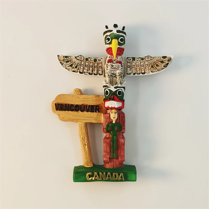 Canada，Vancouver，eagle，3D Stereoscopic，Tourism Souvenirs，Resin painting，Decoration home，Refrigerator magnets ﻿